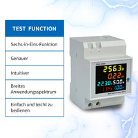 1 x RAW Customer Returns AIFIZO electricity meter DIN rail AC40-300V 100A digital energy meter suitable for DIN rail 6in1 digital electricity meter DIN rail AC40-300V 100A digital energy meter suitable for DIN rail - RRP €20.46