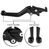 1 x RAW Customer Returns Motorcycle Brake Levers, 2PCS Brake Clutch Lever Modified Universal Dual Disc Brake Lever for Scooter Dirt Bike Black  - RRP €16.91