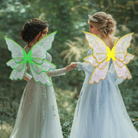 2 x Brand New Goenb Fairy Wings Adult Fairy Wings Children, Fairy Wings Women Adult Winx Club Costume Fairy Wings for Carnival Birthday Halloween Christmas Comic Con Role Play Themed Party Green  - RRP €34.28