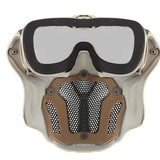 1 x RAW Customer Returns ATAIRSOFT Tactical Airsoft Anti-Fog Anti-Ultraviolet UV Goggles and Mesh Mask Set with Interchangeable Lenses MC  - RRP €47.38