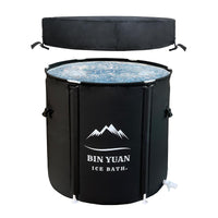 1 x RAW Customer Returns B Y Foldable Ice Bath Ice Barrel with Cover 75x75cm Foldable Bathtub Adults Foldable Ice Bathing Barrel Ice Bath Ice Barrel Freestanding Mobile Bathtub Bath Barrel Outdoor Ice Tub Cold Plunge - RRP €60.5