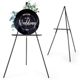 1 x RAW Customer Returns VISWIN 160cm Wooden Tripod Display Easel Stand for Wedding Signs, Posters, A-Frame Artist Easel Base with Tray for Painting, Canvas, Foldable Easel - RRP €35.28