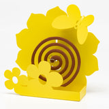 1 x Brand New Arti Mestieri - Sunflower Zampieri Table Design Holder 100 Made in Italy - Iron, 20x5Px20H cm - Yellow - RRP €18.5