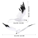 1 x RAW Customer Returns jojofuny Hanging Flying Bird Decor Flying Seagull for Bird Decoration Seagull Statue Flying Seagull Decor Home Decor Artificial Wall Decoration On The Beach Flying TABE WALL ART - RRP €23.89