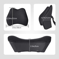 1 x RAW Customer Returns Livtribe Lumbar Support Cushion for Car Seat, Memory Foam Support Cushion for the Lower Back, Ideal Lumbar Cushion for Car Seats, Office Chair, Wheelchair Black  - RRP €29.23