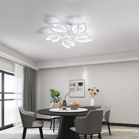 1 x RAW Customer Returns Comely LED Ceiling Light, 65W Modern Chandelier Lamp, 5 Heads Petal LED Ceiling Lamp 6000LM 6500K Cold White For Living Room Kitchen Bedroom Hallway - RRP €58.99