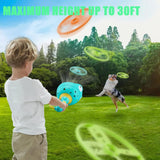 2 x RAW Customer Returns Outdoor Toy Children from 3-10 Years Propeller Toy, 2 Packs Flying Disc Shooter Toy Propeller Toy with 12 Discs Outdoor Games, Outdoor Garden Toy from 2-6 Years Red  - RRP €36.28