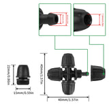 7 x Brand New Hydrogarden Drip Irrigation Fittings Kit for 1 4 Pipe. 20 4 Way Connectors, 20 pcs Drip Irrigation End Connectors for 1 4 Drip Hose - RRP €151.2