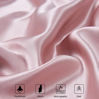 1 x RAW Customer Returns Set of 2 silk pillowcases 40x60, Ravmix silk pillowcases, for hair and skin, with hidden zipper, both sides silk, mulberry silk pillowcases 40x60, 2 pieces, pink - RRP €37.3