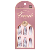 3 x Brand New Mlen 24 Pieces False Nails Press on Tips Full Cover Fake Nails Long Ballerina Artificial Nails Comfortable for Women and Girls Party and Home DIY Honey - RRP €54.0