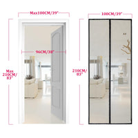 1 x RAW Customer Returns HOOMEE LightView fly screen door for balcony doors 100x210, magnetic curtain for reliable insect protection, high-quality LV fabric, with smaller magnets for a perfect closure, cannot be shortened - RRP €18.99