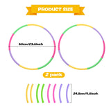 1 x RAW Customer Returns RayE 2 Pack Hoola Hoop for Kids Comes with Drawstring Bag, 8 Knots Removable, The Fitness Hula Hoop, Suitable for Indoor and Outdoor Fitness, Gymnastics, Dance, Yoga - RRP €16.4