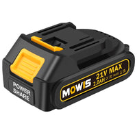 1 x RAW Customer Returns Mowis 21V 2.0Ah Lithium-Ion Battery Replacement Pack Large Capacity Rechargeable Battery for Cordless Power Tools Chainsaw - RRP €23.8