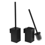 1 x RAW Customer Returns bgl toilet brush holder for wall mounting, pack of 2, matt black toilet brush, metal - RRP €54.99