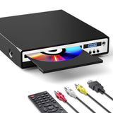 1 x RAW Customer Returns DVD player for TV with SD card, HDMI DVD player with karaoke microphone connection USB input, region-free DVD mini player with HDMI cable, RCA cable, German-language electronic operating instructions - RRP €37.7