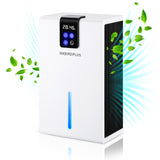 1 x RAW Customer Returns INKBIRD dehumidifier, 2800ml small electric dehumidifier, quiet dehumidifier with 7 colored LED lights, against moisture mold, sleep mode, ideal for home, office, basement, bathroom - RRP €98.35