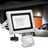 1 x RAW Customer Returns 30W LED spotlight with motion detector, 3000LM 6500K cold white super bright spotlight, IP65 waterproof outdoor spotlight floodlight, outdoor lighting with motion detector for yard garden garage 1 piece - RRP €23.05