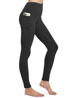 1 x RAW Customer Returns FitsT4 Women s Winter Riding Breeches, Fleece Lined, Silicone Grip, Pockets - RRP €24.0