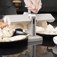 1 x RAW Customer Returns Pipihome Automatic Dumpling Machine, Ravioli Maker Dumpling Maker Household Double Head Dumpling Maker, Dumpling Former Kitchen Utensils Kitchen Accessories Ravioli Dumpling Former White  - RRP €22.73