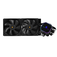 1 x RAW Customer Returns Thermalright Frozen Prism 240 Black AIO water cooler, liquid CPU cooler, 2 120mm PWM fan water cooling system, 1850RPM high speed, compatible with AMD AM4 AM5 Intel LGA115X 1200 2066 1700 - RRP €52.18