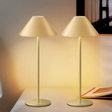 1 x RAW Customer Returns FUNTAPHANTA 2 Pack Rechargeable Cordless Table Lamp, IP54 Waterproof, 3000K Dimmable Battery Operated Lamp, 4000mAh Certified Battery Gold 2 Pack  - RRP €49.78