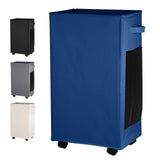 1 x RAW Customer Returns IHOMAGIC 84L Extra Large Laundry Hamper Collapsible Laundry Bin Foldable Laundry Basket with Side Handles, Thin Storage Basket 40x30x70cm, For Clothes, Toys, Yoga Mats Dark Blue  - RRP €24.17