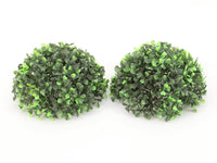 1 x RAW Customer Returns Kasahome Set of 2 Indoor Fake Boxwood Plants - Indoor Fake Plant - Indoor and Outdoor Artificial Plants - Artificial Boxwood Ball Sphere - Home Garden Shop Decor 25 cm  - RRP €41.03