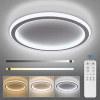 1 x RAW Customer Returns NIXIUKOL LED ceiling light dimmable, LED ceiling lamp with remote control, 24W living room lamp 3000-6500K warm natural cold white lamp for living room, bedroom, children s room, ultra-thin 30x30cm - RRP €40.33