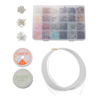 1 x Brand New Yeruvce 1323 Pieces Irregular Beads Kit with Spacer Beads Clasps Elastic Jump Rings for DIY Jewelry Accessories - RRP €20.4