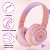 1 x RAW Customer Returns INFURTURE Children s Headphones, Cable Headphones for Children, Adjustable Headband, Stereo Sound, Foldable On-Ear Headphones, 3.5 mm Aux Jack, 94dB Volume Limited, Children s Headphones on Ear - RRP €12.99