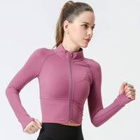 1 x Brand New FEOYA Women s Running Jacket Long Sleeve Hooded Jacket Sports Jacket Running Sweat Jacket for Yoga Fitness Top Sport Workout Running Shirt Training Jacket Top S Pink - RRP €34.79