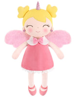 1 x RAW Customer Returns GAGAKU Soft Cloth Doll 43cm Unicorn Guardian Angel Dolls, Baptism Gift Girl Baby with Wings Cuddly Doll Lucky Charm for Children from 3-5 Years - Pink - RRP €14.99