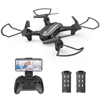 1 x RAW Customer Returns Holy Stone HS340 Mini Drone with Camera 720P HD Live Transmission for Children, RC FPV Quadcopter with 2 Batteries Long Flight Time, Mobile Phone Control, Throw Go, Tap-Fly,  Auto-Rotation, 3D Flips Beginners - RRP €60.49