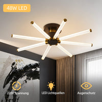 1 x Brand New LED ceiling light, 8 built-in LED boards ceiling lamp, 48W 2000LM ceiling lighting, modern ceiling light for bedroom, children s room, dining room, hallway, kitchen, 68 15 14cm 3200K warm white - RRP €29.99