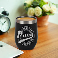 2 x Brand New LOMUG Father s Day gift, birthday gift for dad, gifts for best dad, birthday gift stainless steel coffee mug for dad, beer glasses with engraving, travel mug with, gift for Father s Day. - RRP €31.44