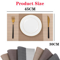 2 x Brand New SSyang Pack of 6 Placemats, Washable Table Mats, Heat-Resistant Placemats, PVC Wear-Resistant Heat-Resistant Non-Slip Placemats, Suitable for Home, Kitchen, Hotel, Restaurant Multicolor  - RRP €40.8