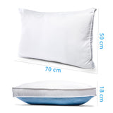 1 x RAW Customer Returns Comfier Sleep Cooling Pillow for Sleeping Standard Size 50x70 cm Cooling Pillow for Sleeping and Cervical Pillow for Double Season Ultra Soft Microfibre - RRP €25.78