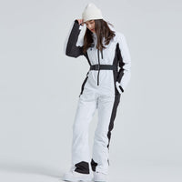 1 x RAW Customer Returns HOTIAN women s ski suit women s one-piece ski overalls winter warm snow skiing windproof waterproof outdoor snow overalls jumpsuit with hood thicken snowsuit ski suit white L - RRP €191.59