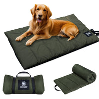 1 x RAW Customer Returns OneTigris Dog Blanket 110 x 68cm Washable, Dog Mat Comfortable and Soft Waterproof Dog Bed, Dog Cushion for Travel Camping Outdoor - Olive Drab - RRP €41.3