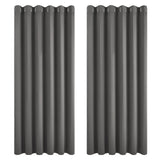 1 x RAW Customer Returns Deconovo Blackout Curtain Cold Protection Curtains Bedroom Cold Protection Curtain Opaque, 274 x 229 cm Height x Width , Dark Grey, Set of 2 - RRP €74.95