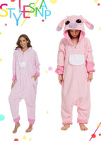 1 x RAW Customer Returns RandWind Animal Children s Onesie Halloween Costumes Animals Sleeping Pajamas KidPinkStitch-120  - RRP €28.99