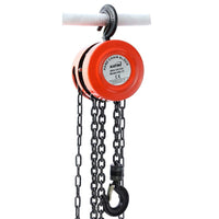 1 x RAW Customer Returns KATSU chain hoist 1000kg 3m lifting height, robust hooks with safety bar, chain block, garage car engine heavy-duty lifting tool 181741 - RRP €48.02