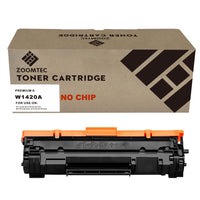 1 x RAW Customer Returns ZOOMTEC Compatible with HP 142A W1420A 142X W1420X Black Toner Cartridge Compatible with Printer HP Laserjet M110 M110w M110we MFP M139 M139WE M140 M140W M140WE 1x Black Without Chip  - RRP €22.15