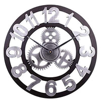 8 x Brand New HOSTON Large Wall Clock Without Ticking Sounds Modern Metal Kitchen Clock Roman Numerals Silent Vintage Wall Clock for Living Room, Bedroom, Office, Garage, School Coffee, 40cm  - RRP €163.2