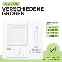 1 x RAW Customer Returns Inspection flap PREMIUM 30x30cm with snap lock - inspection door 300x300mm push to open I steel white coated - RRP €28.79