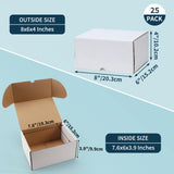 1 x RAW Customer Returns RLAVBL Pack of 25 white shipping boxes measuring 8 x 6 x 4 for shipping small items, toys and gifts - RRP €37.99