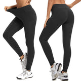 1 x RAW Customer Returns adorence leggings women, sports leggings women with pocket, long sports pants, yoga pants high waist, sports leggings opaque black-3XL - RRP €26.21