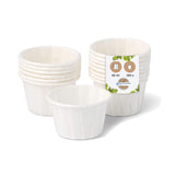 1 x RAW Customer Returns BIOZOYG paper cup 60 ml white I sustainable dip bowl for sauces dips I white cup made of waxed paper I biodegradable plastic-free I made from recycled materials I 250 pieces - RRP €17.9