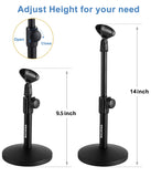 1 x RAW Customer Returns BILIONE Upgraded Desktop Microphone Stand, Adjustable Mic Stand with Pop Filter, Shock Mount, Mic Clip, 0.66 to 0.35 Metal Screw Adapter - RRP €28.0