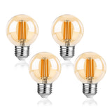 1 x RAW Customer Returns FLSNT E27 LED Warm White, G60 LED Filament Edison Light Bulb Vintage, 7W Replaces 60W , 806LM High Brightness LED Bulb E27, 2700K Warm White, Not Dimmable, Amber Glass, 4 Pack - RRP €19.99